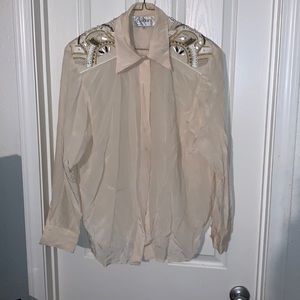 Vintage Cedars silk blouse.